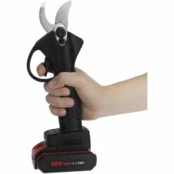 JMAX Sécateur 30mm Avec 2x Batteries Coupeuse D'élagage D'aménagement Paysager Pour Arbres Fruitiers Noir -Outil de taillage Soldes 60255409 4
