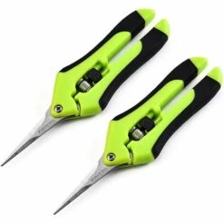 BENOBBY KIDS Sécateur De Jardin, Professionnel Ciseaux De Jardinage, Pointe Haute Secateur Précision, Sécateur Lame Droite Inoxydable, Main Pour Bonsaï (2 Pièces)