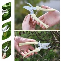 BENOBBY KIDS Sécateur De Jardinage à Main Pour Bonsaï, Ciseaux De Jardin De Haute Précision Avec Lame Incurvée Et Inoxydable -Outil de taillage Soldes 60417515 5