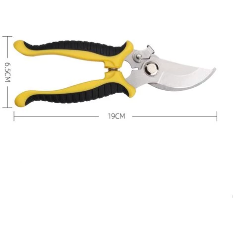 ELLE Sécateur, Sécateur Ciseaux Jardinage Cisailles À Fruits Cisailles Multifonctions Pour Branches D'Arbres Cisailles De Jardin Sécateur Manuel Forme Ergonomique, Tondeuses De Jardin(jaune + Noir) 4 ELLE Sécateur, Sécateur Ciseaux Jardinage Cisailles À Fruits Cisailles Multifonctions Pour Branches D'Arbres Cisailles De Jardin Sécateur Manuel Forme Ergonomique, Tondeuses De Jardin(jaune + Noir) – Image 2