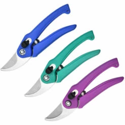 ELLE Cisailles à élaguer En Acier Inoxydable Ciseaux De Jardin Branches De Fleurs De Verger Ciseaux De Cueillette De Fruits Outils De Branche De Jardin Durable Traité(bleu) -Outil de taillage Soldes 60652854 5