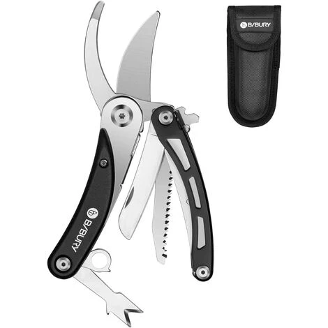 NAXUNNN Sécateur De Jardin Plle, Ciseaux Sécateur Multifonction En Acier Inoxydable 420, Ciseaux De Jardinage Avec Scie, Coupeur, Pelle D'écorce, Léger Et Facile à Porter 3 NAXUNNN Sécateur De Jardin Plle, Ciseaux Sécateur Multifonction En Acier Inoxydable 420, Ciseaux De Jardinage Avec Scie, Coupeur, Pelle D'écorce, Léger Et Facile à Porter