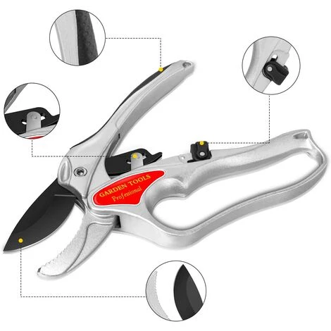 LYCXAMES Sécateur Jardin - Anti Glissement Poignees, Mécanisme De Déverrouillage, Sécateur Bypass, Revêtement Antiadhésif - Ciseaux De Jardin Sharp Hand Pruners 6 LYCXAMES Sécateur Jardin - Anti Glissement Poignees, Mécanisme De Déverrouillage, Sécateur Bypass, Revêtement Antiadhésif - Ciseaux De Jardin Sharp Hand Pruners – Image 4