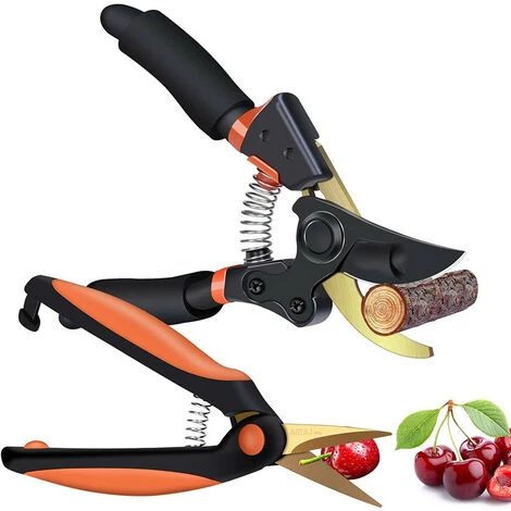 ZOLGINAH Sécateur De Jardinage,Sécateur De Jardin Antirouille Sk5 En Deux Parties Avec Verrouillage De Sécurité Convient à La Taille Des Plantes Et Des Fleurs D'intérieur Et D'extérieur 3 ZOLGINAH Sécateur De Jardinage,Sécateur De Jardin Antirouille Sk5 En Deux Parties Avec Verrouillage De Sécurité Convient à La Taille Des Plantes Et Des Fleurs D'intérieur Et D'extérieur