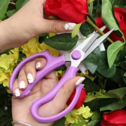 JUNJUN-Ciseaux à Fleurs De Jardin, Cisailles à Fleurs En Acier Inoxydable, Sécateur Puissant Pour Fleurs, Branches Violet -Outil de taillage Soldes 63802301 3