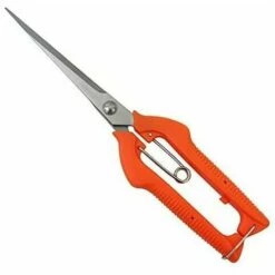 GroupM Cisailles à Cueillir Les Fruits Allongées Cisailles De Jardin Sécateur à Lame Droite Allongée En Acier Inoxydable