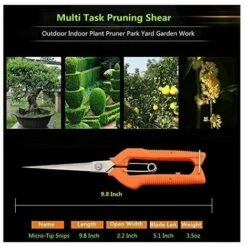 GroupM Cisailles à Cueillir Les Fruits Allongées Cisailles De Jardin Sécateur à Lame Droite Allongée En Acier Inoxydable -Outil de taillage Soldes 63891029 3