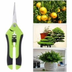 GroupM 2 Pièces Vert Printemps économie De Main-d'œuvre Sécateur Fruits Cueillette Cisailles Outils De Jardin -Outil de taillage Soldes 63893027 2