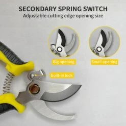 PERLE RARE Sécateur, Cisailles Antidérapantes Avec Poignée De Verrouillage Cisailles à Branches De Fleurs De Jardin De Réparation Professionnelle, Cisailles à Branches Multifonctionnelles(Jaune) 9 PERLE RARE Sécateur, Cisailles Antidérapantes Avec Poignée De Verrouillage Cisailles à Branches De Fleurs De Jardin De Réparation Professionnelle, Cisailles à Branches Multifonctionnelles(Jaune) -Outil de taillage Soldes 63959533 3