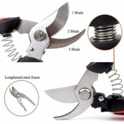 LTS FAFA Sécateur à Trois Lames Bypass Rose Sécateur Plantes De Jardin Cisailles à Fleurs -Outil de taillage Soldes 64495642 4