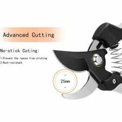 MONLY Jardin Sécateur De Jardin Sécateur à Lames Franches Sécateur Jardin Cisaille De Jardin En Titane De Qualité Supérieure Arbres Tondeuse Avec Poignées En éponge Et Protecteur De Sécurité -Outil de taillage Soldes 65485267 3