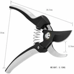 MONLY Jardin Sécateur De Jardin Sécateur à Lames Franches Sécateur Jardin Cisaille De Jardin En Titane De Qualité Supérieure Arbres Tondeuse Avec Poignées En éponge Et Protecteur De Sécurité -Outil de taillage Soldes 65485267 5