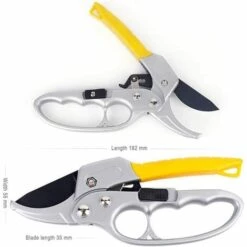 OSQI Sécateur De Jardin, Ciseaux De Greffage Professionnels De Jardinage, Kit De Jardinage D'arbres Fruitiers De Vigne De Brindille, Poignées à Ressort, Pour Couper Les Branches D'arbres Fruitiers -Outil de taillage Soldes 65501481 5