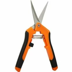 MEZHENG Sécateur De Jardin, Professionnel Ciseaux De Jardinage, Pointe Haute Secateur Précision, Sécateur Lame Droite Inoxydable, Main Pour Bonsaï, Poignées à Ressort