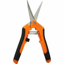 MEZHENG Sécateur De Jardin, Professionnel Ciseaux De Jardinage, Pointe Haute Secateur Précision, Sécateur Lame Droite Inoxydable, Main Pour Bonsaï, Poignées à Ressort -Outil de taillage Soldes 65823904 4