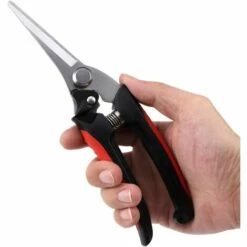 MEZHENG Sécateur Plantes D'intérieur Cisailles De Jardin De Micro-tiges Pour Rognage Précis - Cisailles à La Main Droite Avec Lames D'acier Au Carbone, Ciseaux De Fleurs Bonsai Snippers Couper Des Fruits Ou D -Outil de taillage Soldes 65824025 5