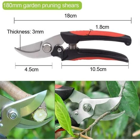 MEZHENG Set De Sécateurs Professionnels, Inox, Manche Antidérapant 4 MEZHENG Set De Sécateurs Professionnels, Inox, Manche Antidérapant – Image 2