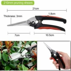 MEZHENG Set De Sécateurs Professionnels, Inox, Manche Antidérapant 10 MEZHENG Set De Sécateurs Professionnels, Inox, Manche Antidérapant -Outil de taillage Soldes 66137268 4