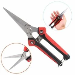 ZHUOXUAN Sécateur à Main De Jardinage Avec Lames Droites En Acier Inoxydable, Ciseaux De Jardin Ultra Tranchants Pour Fleurs, Plantes De Coupe