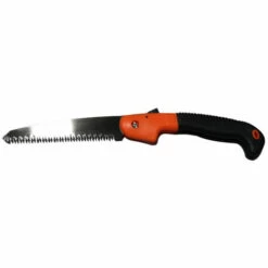 Scie à Élaguer Pliante 180mm, Scie à Main Avec Verrouillage Sécurisé Et Poignée Souple Pour Couper Ou Elaguer Le Jardin Des Arbres, Le Camping, Le Travail Du Bois (Orange/Noir) Adélala -Outil de taillage Soldes 66382500 2
