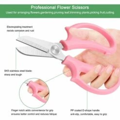 JOORRT Sécateurs 3 Pièces,Cisailles à Main Avec Lames En Acier De Haute Qualité,Poignées Antidérapantes,Cisailles à Plantes Professionnelles,Cisailles à Roses Tranchantes Pour Branches,Fleur,Fruit -Outil de taillage Soldes 67689001 4